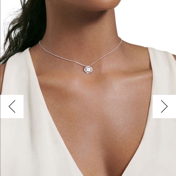 David Yurman Diamond Infinity Necklace Pendant with Box - Picture 6 of 6